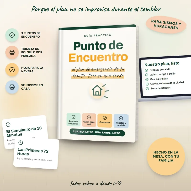 Punto de Encuentro, el plan de emergencia de tu familia
